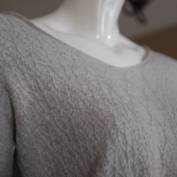 COPY - Babaton with linen grey vneck texture jumper sweater size XS - Picture 5 of 5